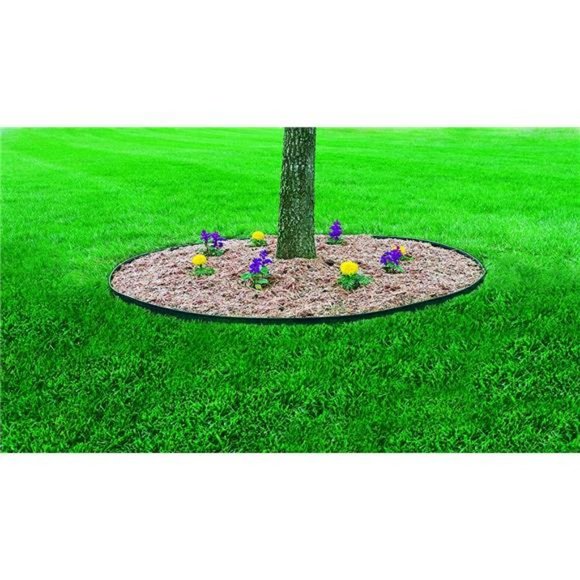Heavy-Duty No-Dig Landscape Edging, 1.7 in. Tall Straight100 Foot Kit, Blac - Picture 5 of 6